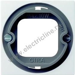 GIRA System 55 Накладка для штыкового затвора для светового сигнала для крышек со штыковым затвором, Матовый белый
